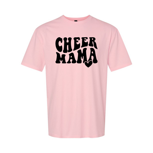 ADULT Unisex T-Shirt MOMA009 CHEER MAMA 2 BLACK