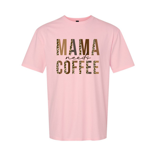 ADULT Unisex T-Shirt MOMA029 MAMA NEEDS COFFEE