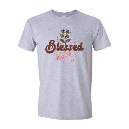 ADULT Unisex T-Shirt MOMB004 BLESSED MAMA