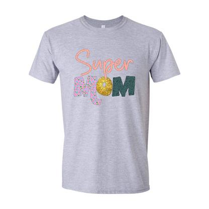 ADULT Unisex T-Shirt MOMB012 SUPER MOM