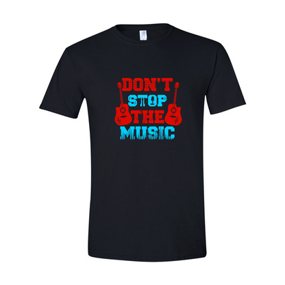 ADULT Unisex T-Shirt MUSA006 DONT STOP THE MUSIC 2