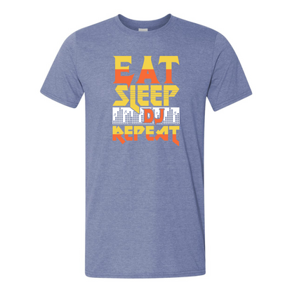 ADULT Unisex T-Shirt MUSA007 EAT SLEEP DJ REPEAT