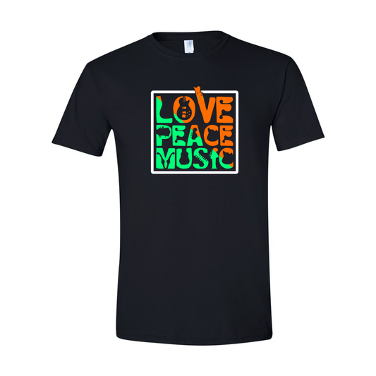 ADULT Unisex T-Shirt MUSA030 LOVE PEACE MUSIC