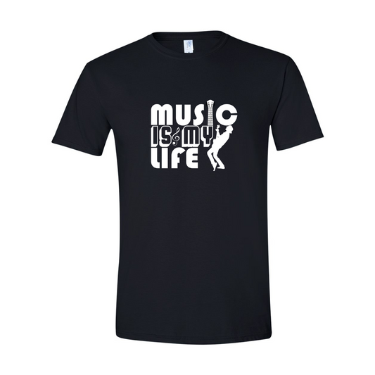 ADULT Unisex T-Shirt MUSA036 MUSIC IS MY LIFE