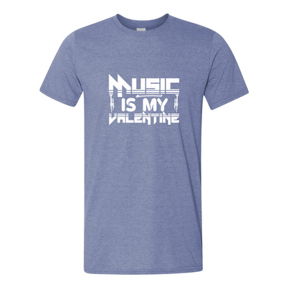 ADULT Unisex T-Shirt MUSA042 MUSIC IS MY VALENTINE