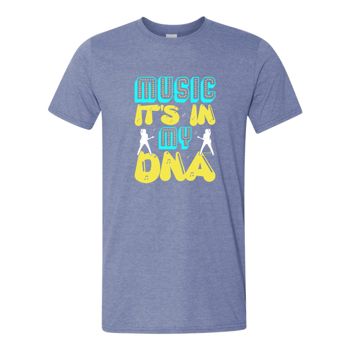 ADULT Unisex T-Shirt MUSA045 MUSIC IT'S IN MY DNA