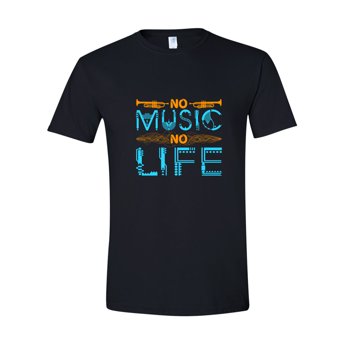 ADULT Unisex T-Shirt MUSA052 NO MUSIC NO LIFE 2