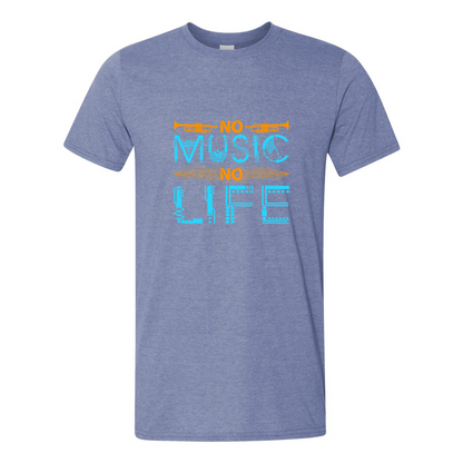 ADULT Unisex T-Shirt MUSA052 NO MUSIC NO LIFE 2