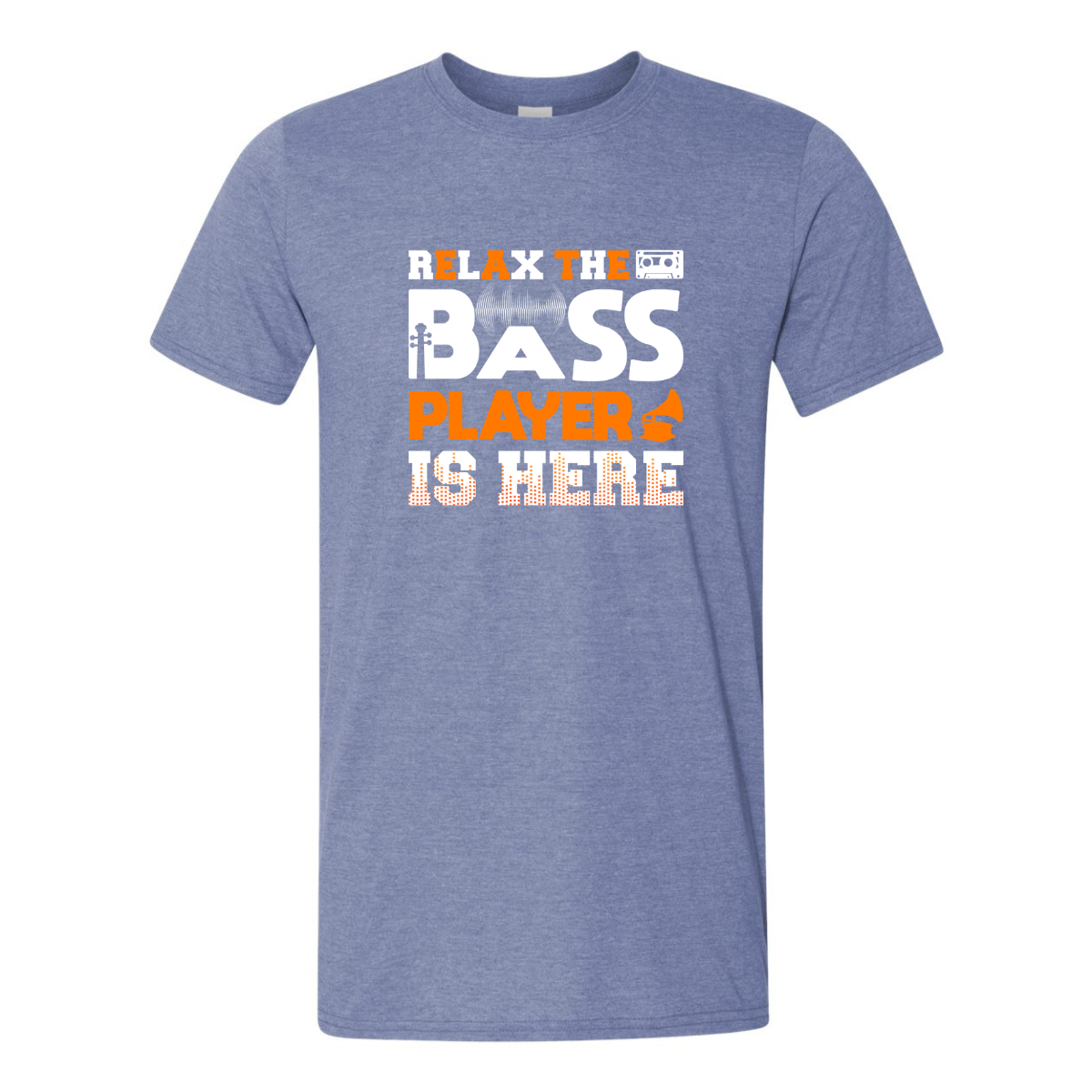 ADULT Unisex T-Shirt MUSA057 RELAX THE BASS PLAYER IS HERE