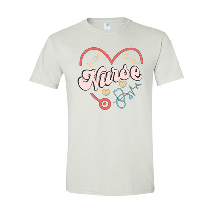 ADULT Unisex T-Shirt NURA008 NURSE HEART