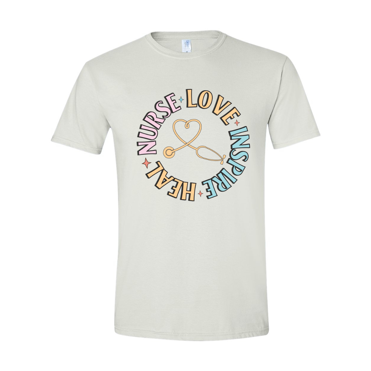 ADULT Unisex T-Shirt NURA012 NURSE LOVE INSPIRE HEAL