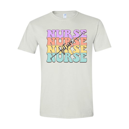 ADULT Unisex T-Shirt NURB006 FUTURE NURSE REPEAT