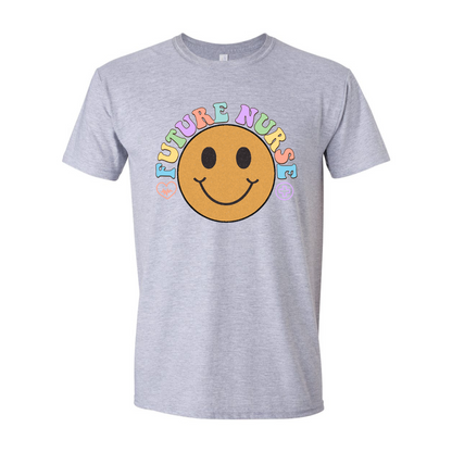 ADULT Unisex T-Shirt NURB007 FUTURE NURSE SMILEY