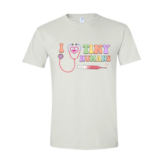 ADULT Unisex T-Shirt NURB011 I LOVE TINY HUMANS