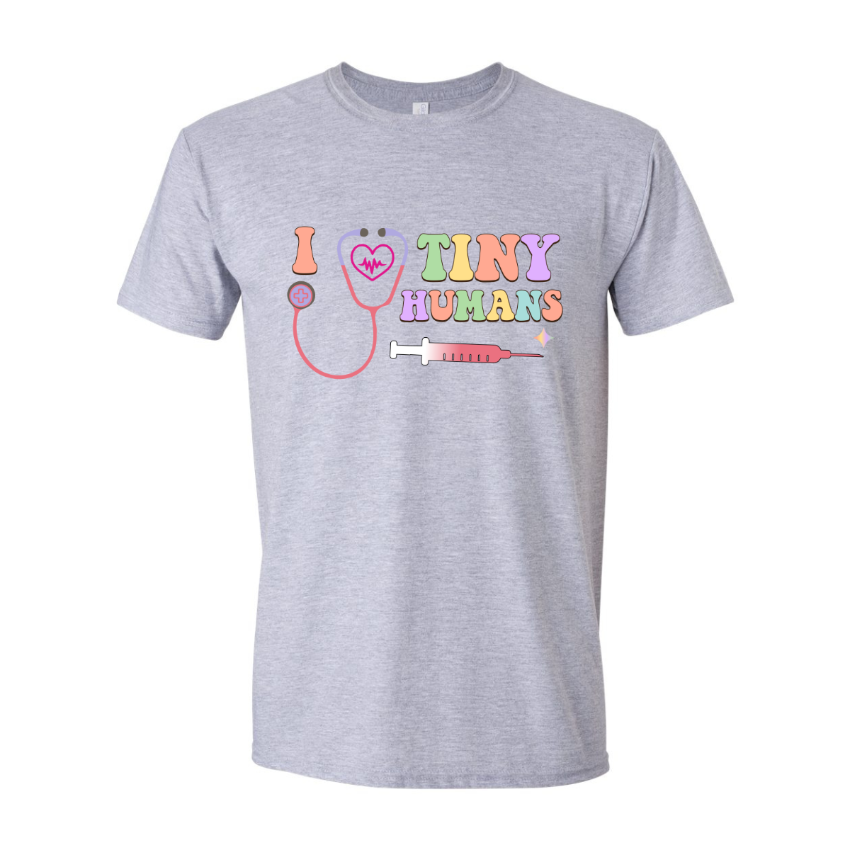 ADULT Unisex T-Shirt NURB011 I LOVE TINY HUMANS