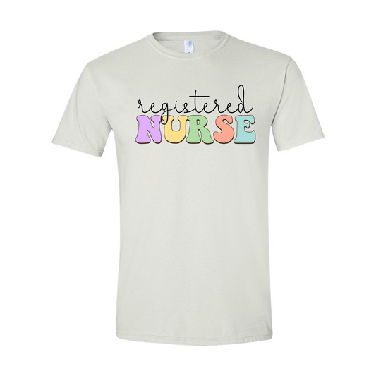 ADULT Unisex T-Shirt NURB022 REGISTERED NURSE SCRIPT