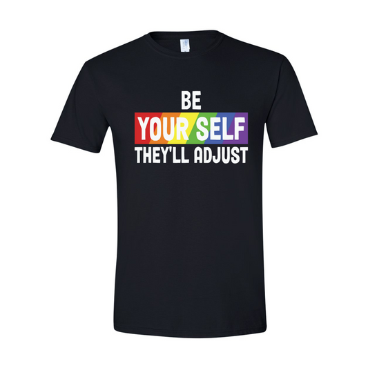 ADULT Unisex T-Shirt PMAA005 BE YOURSELF