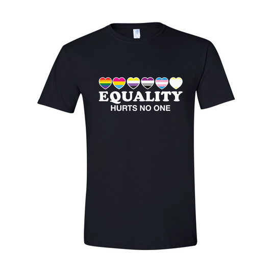 ADULT Unisex T-Shirt PMAA009 EQUALITY HURTS NO ONE