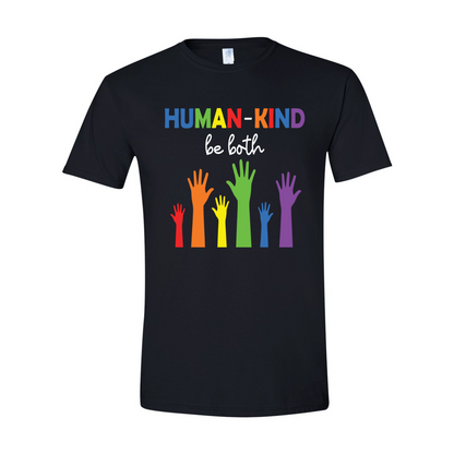 ADULT Unisex T-Shirt PMAA012 HUMAN-KIND BE BOTH