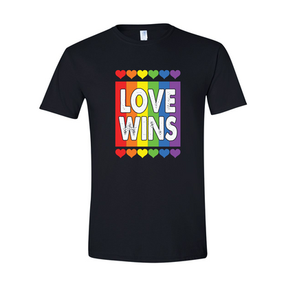 ADULT Unisex T-Shirt PMAA021 LOVE WINS