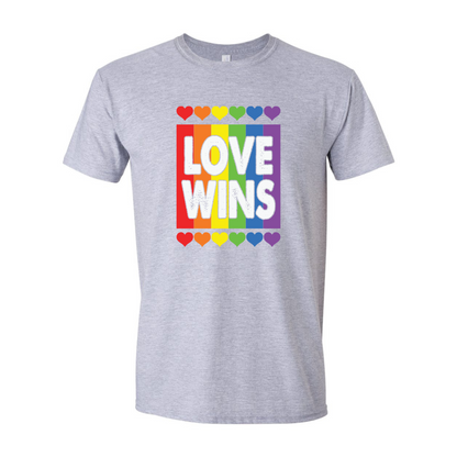 ADULT Unisex T-Shirt PMAA021 LOVE WINS