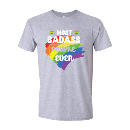 ADULT Unisex T-Shirt PMAA023 MOST BADASS COUPLE