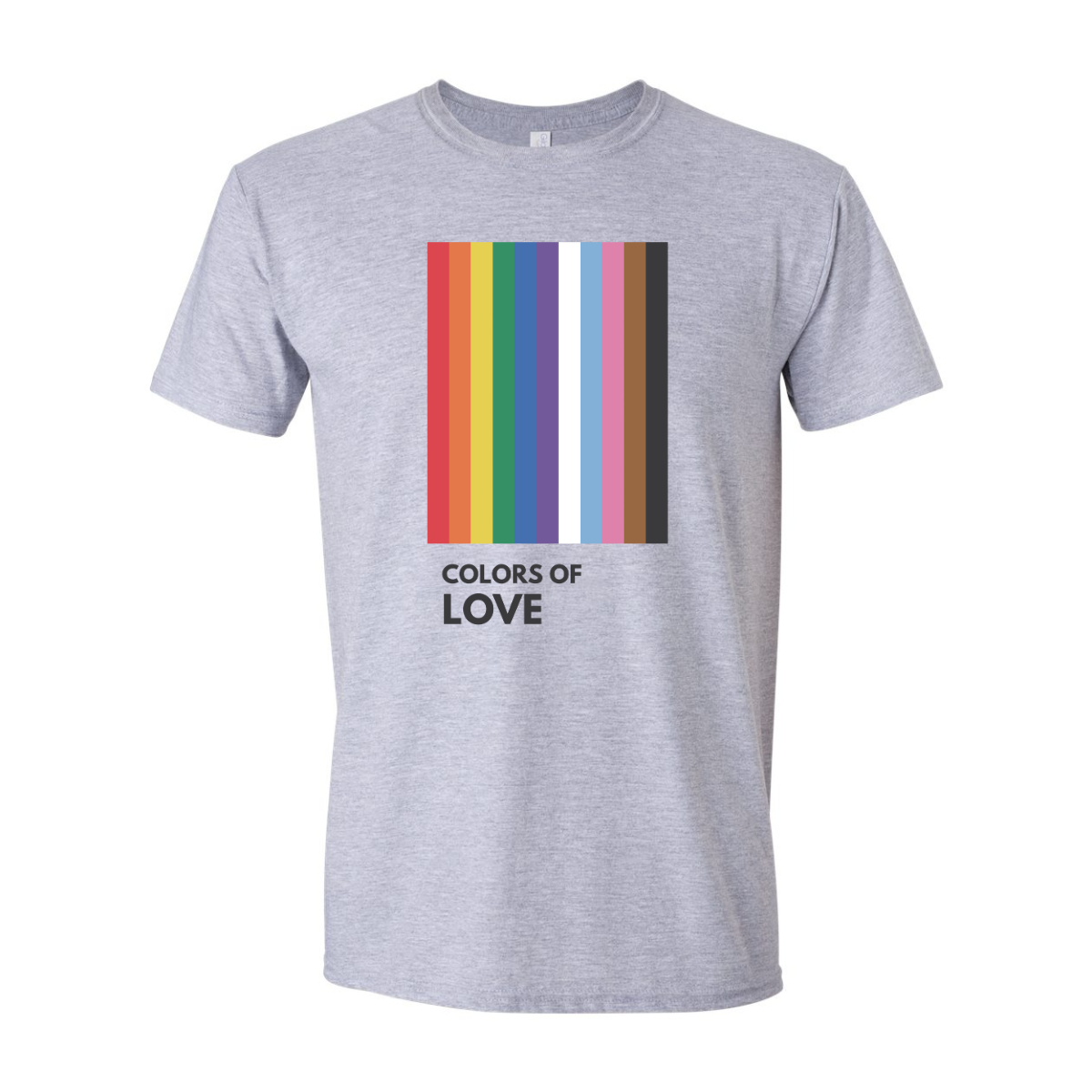 ADULT Unisex T-Shirt PMAB001 COLORS OF LOVE