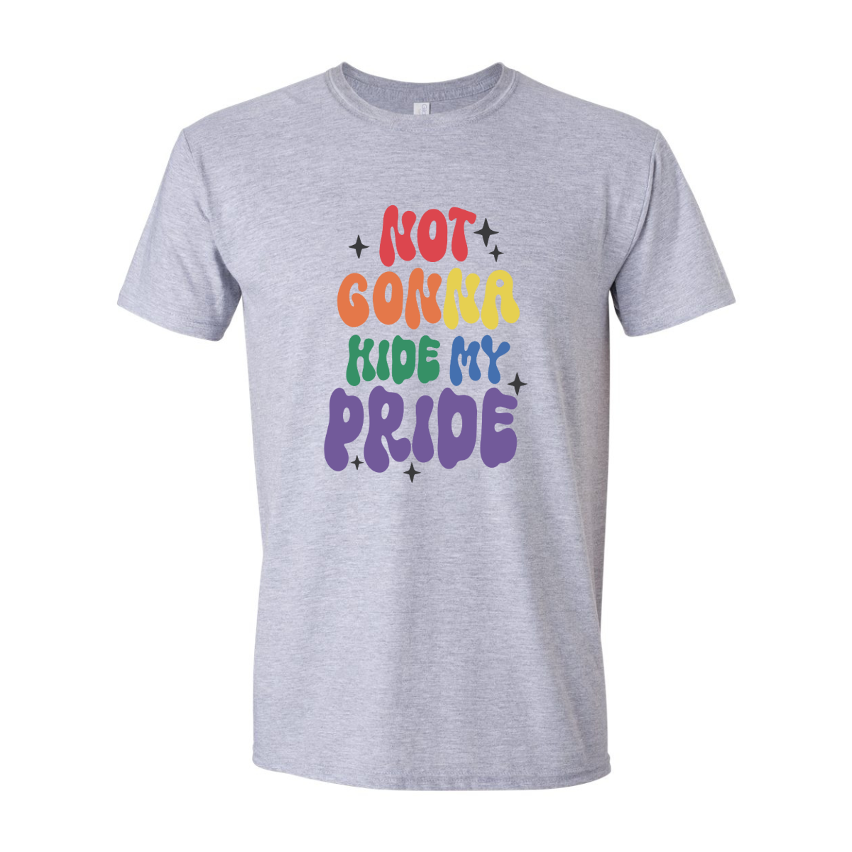 ADULT Unisex T-Shirt PMAB012 NOT GONNA HIDE MY PRIDE