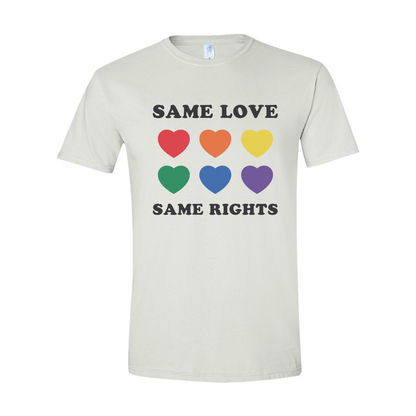 ADULT Unisex T-Shirt PMAB018 SAME LOVE SAME RIGHTS