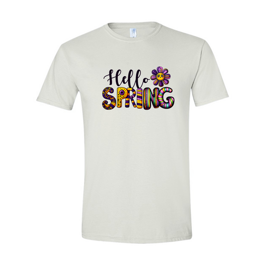 ADULT Unisex T-Shirt SPRA008 HELLO SPRING 7