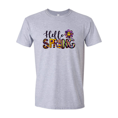 ADULT Unisex T-Shirt SPRA008 HELLO SPRING 7