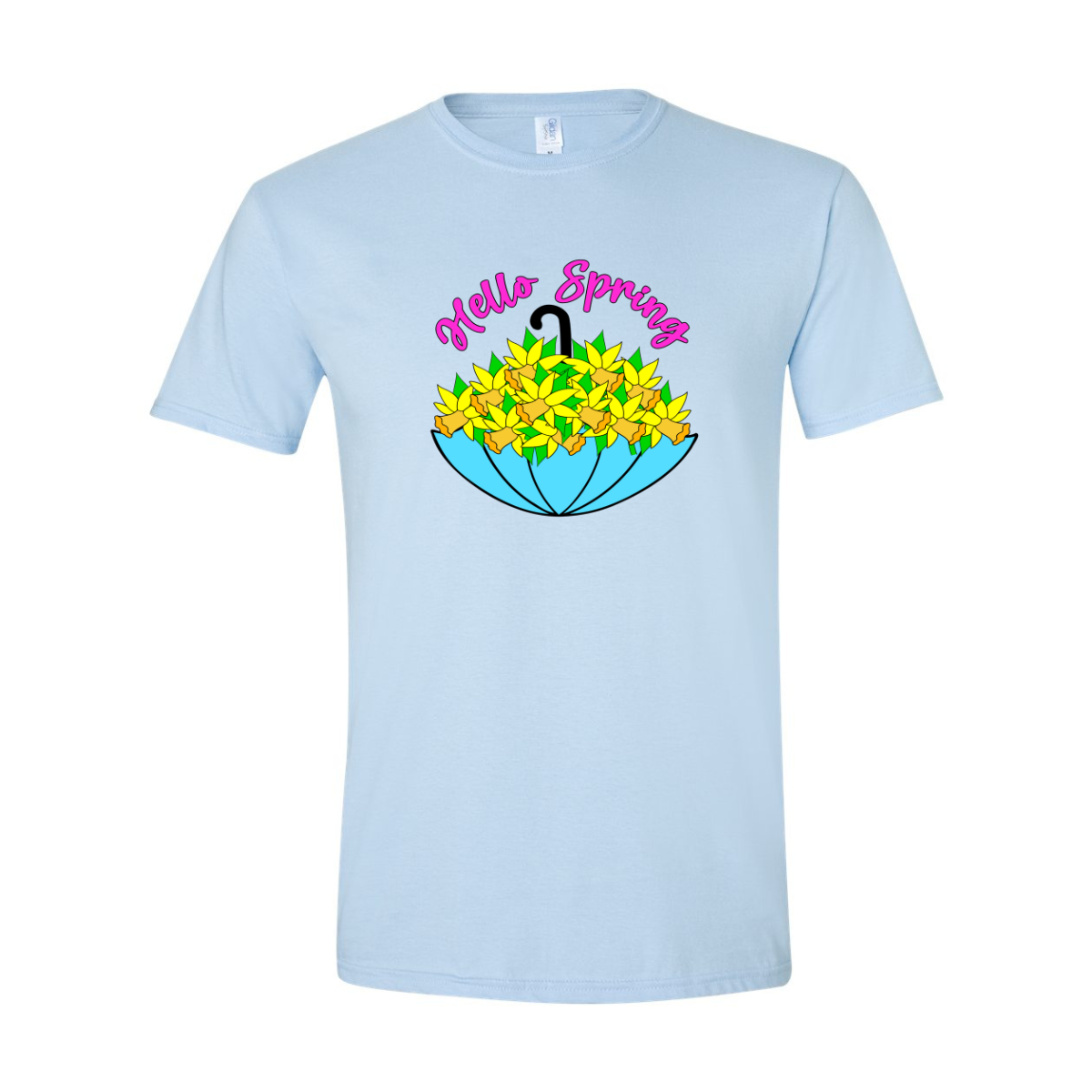 ADULT Unisex T-Shirt SPRB007 HELLO SPRING UMBRELLA