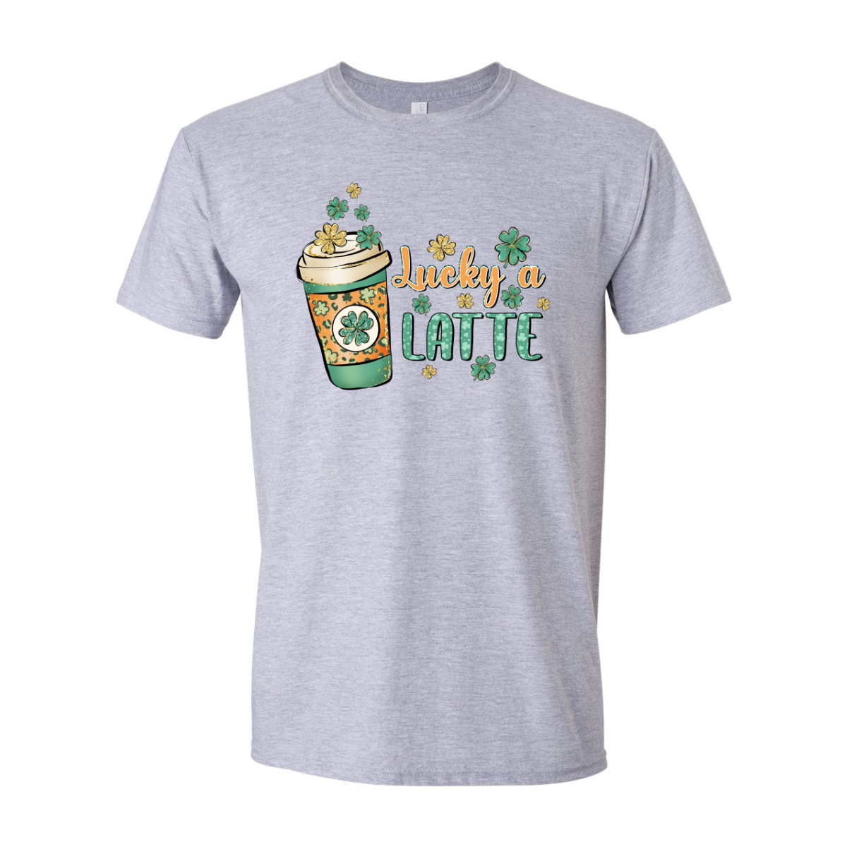 ADULT Unisex T-Shirt SPDA014 LUCKY A LATTE