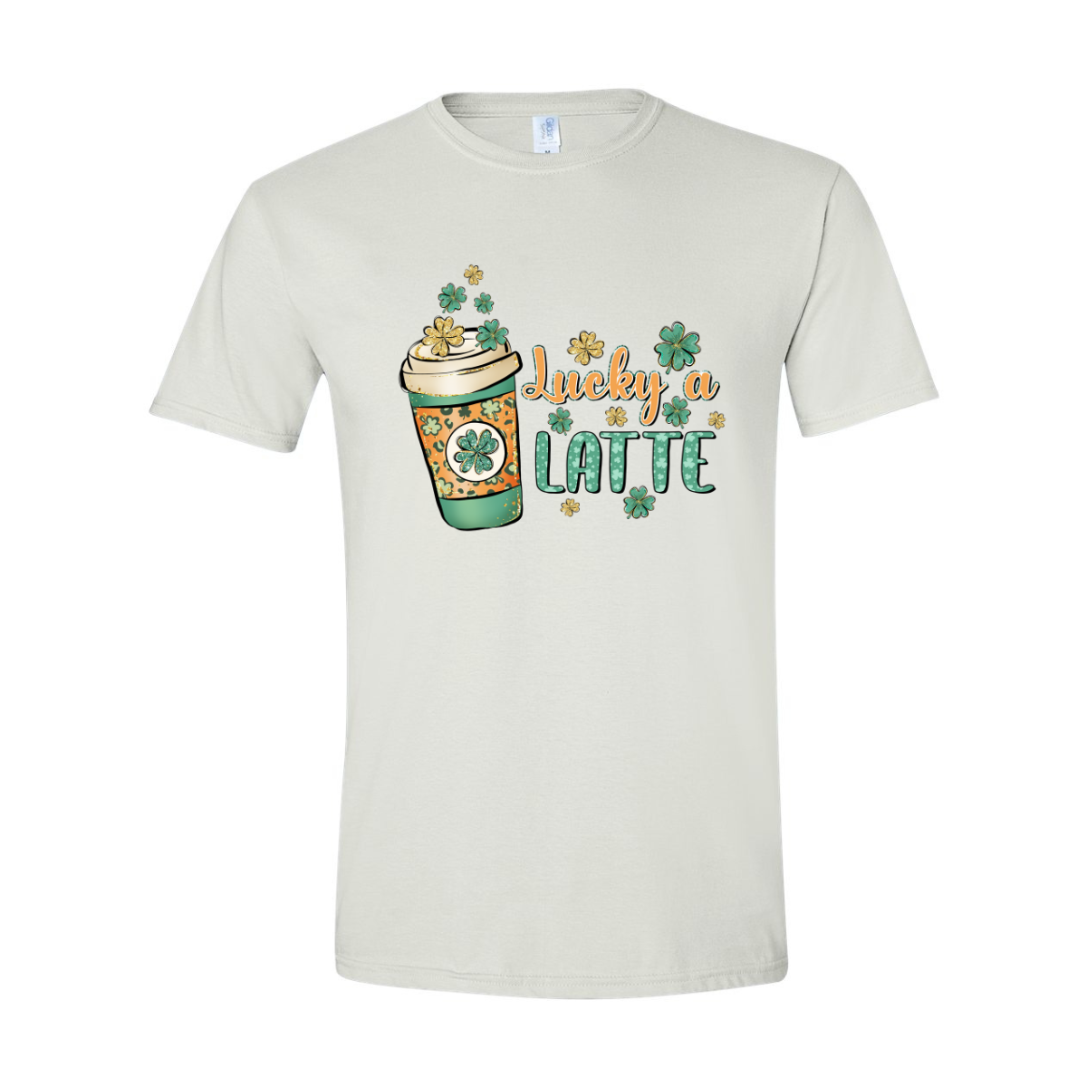 ADULT Unisex T-Shirt SPDA014 LUCKY A LATTE