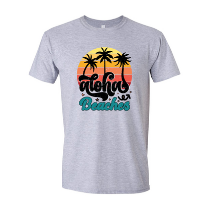 ADULT Unisex T-Shirt SUMA002 ALOHA BEACHES