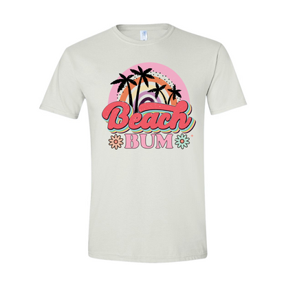 ADULT Unisex T-Shirt SUMA007 BEACH BUM RAINBOW