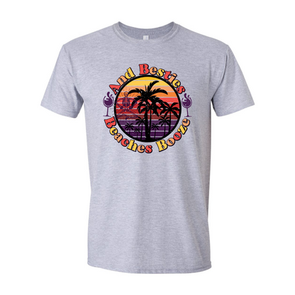 ADULT Unisex T-Shirt SUMA009 BEACHES BOOZE AND BESTIES