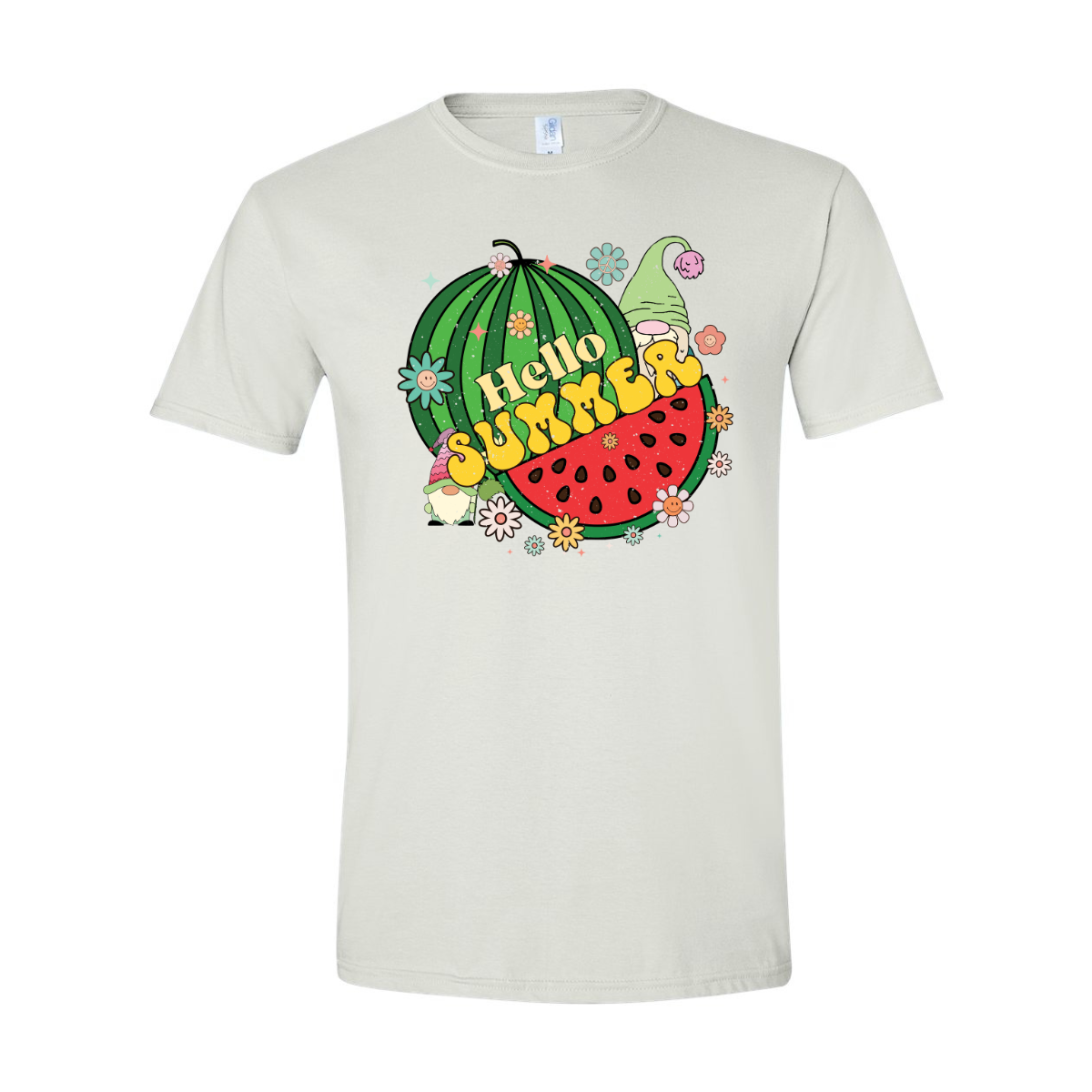 ADULT Unisex T-Shirt SUMA023 HELLO SUMMER WATERMELON