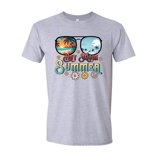 ADULT Unisex T-Shirt SUMA032 HOT MOM SUMMER SUNGLASSES