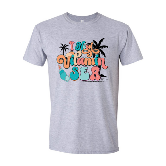 ADULT Unisex T-Shirt SUMA036 I NEED VITAMIN SEA