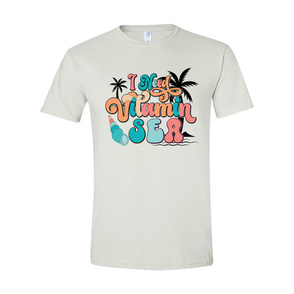 ADULT Unisex T-Shirt SUMA036 I NEED VITAMIN SEA