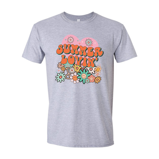 ADULT Unisex T-Shirt SUMA052 SUMMER LOVIN' FLOWERS