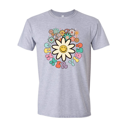 ADULT Unisex T-Shirt SUMA059 SUMMER VIBES FLOWERS