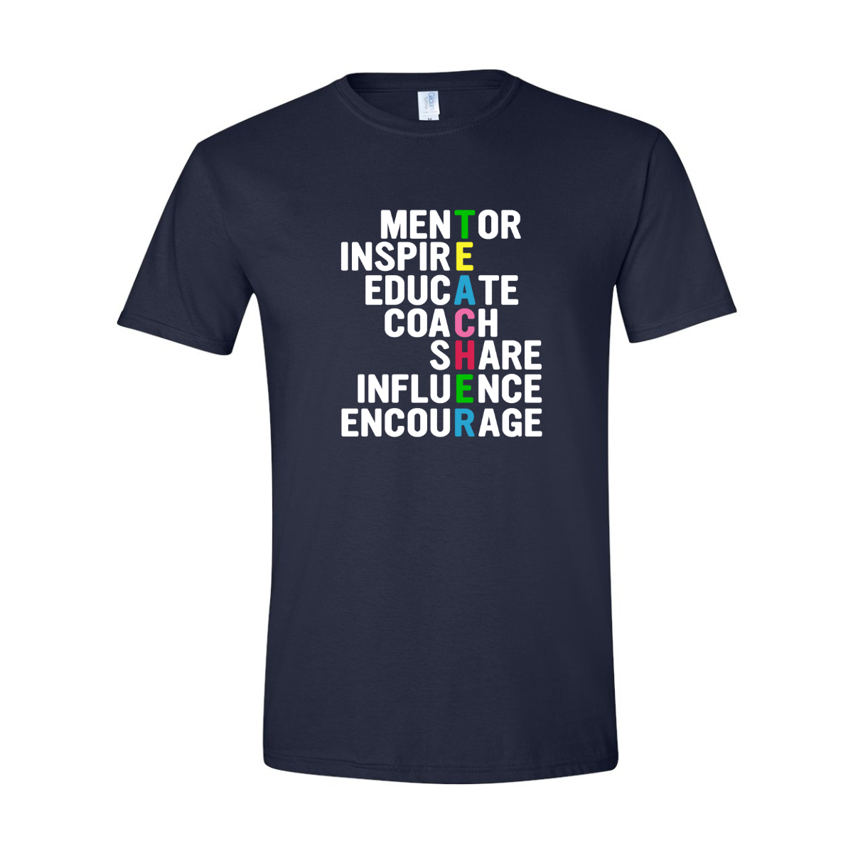 ADULT Unisex T-Shirt TEAA011 TEACHER MENTOR INSPIRE EDUCATE