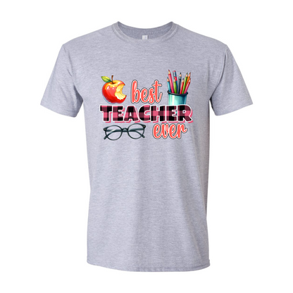 ADULT Unisex T-Shirt TEAB002 BEST TEACHER EVER