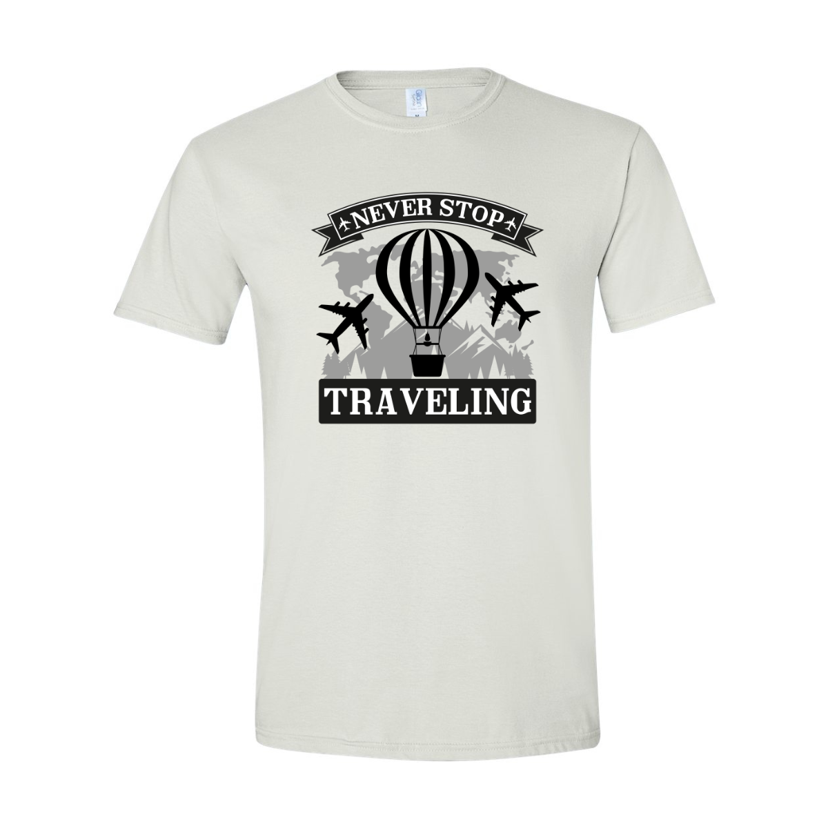 ADULT Unisex T-Shirt TRAA004 NEVER STOP TRAVELING