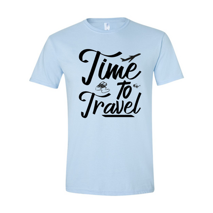 ADULT Unisex T-Shirt TRAA005 TIME TO TRAVEL