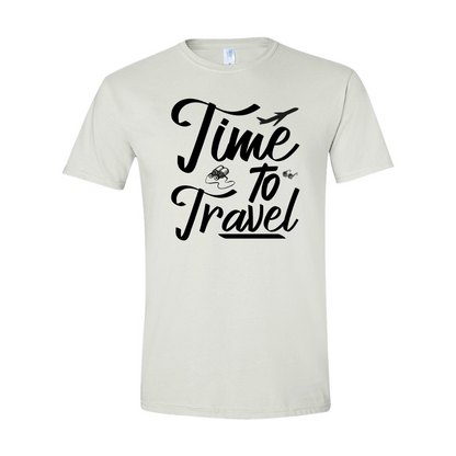 ADULT Unisex T-Shirt TRAA005 TIME TO TRAVEL