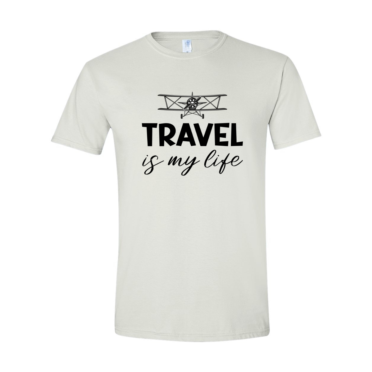 ADULT Unisex T-Shirt TRAA009 TRAVEL IS MY LIFE