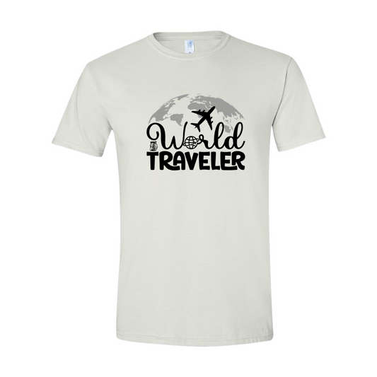 ADULT Unisex T-Shirt TRAA012 WORLD TRAVELER